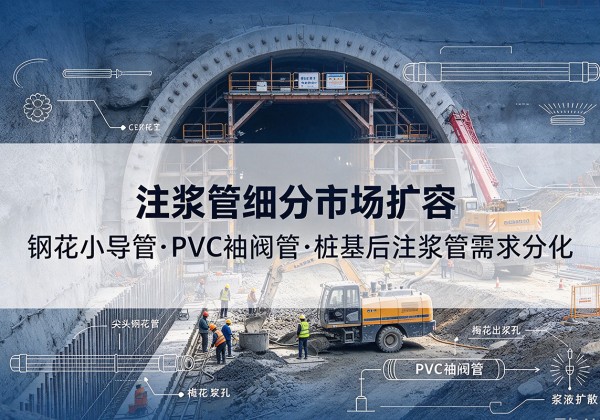 天镇注浆管细分市场扩容，隧道钢花小导管、PVC 袖阀管、桩基后注浆管需求分化